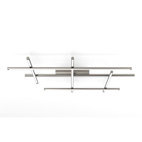 Panzeri+Hilow Ceiling LED 78W 4602lm 2700K CRI>90, hämardatav Push/DALI, laevalgusti, titaan, opaalhajutiga